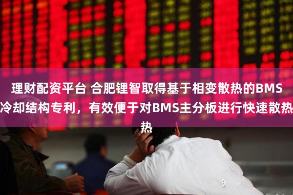 理财配资平台 合肥锂智取得基于相变散热的BMS冷却结构专利，有效便于对BMS主分板进行快速散热