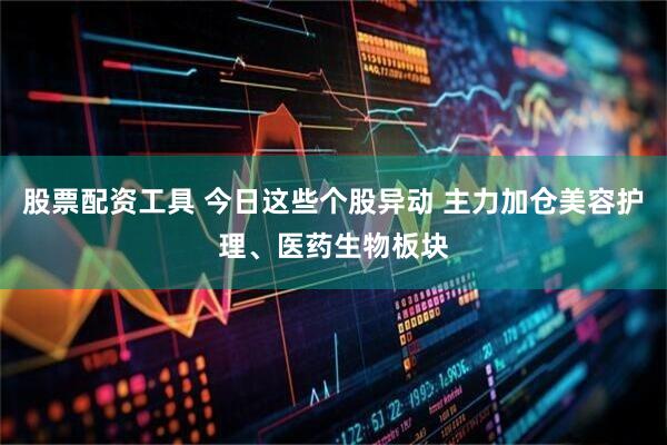 股票配资工具 今日这些个股异动 主力加仓美容护理、医药生物板块
