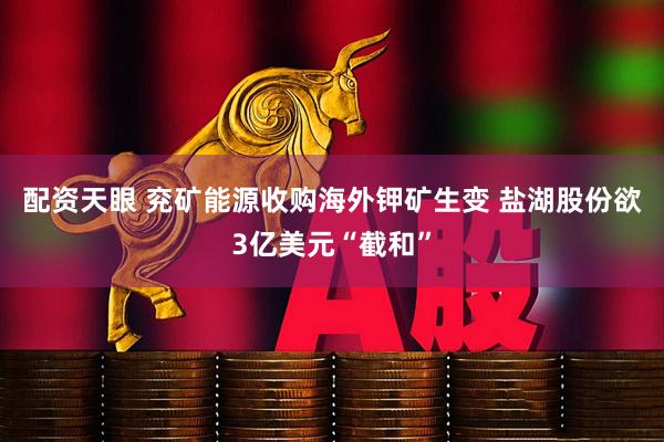 配资天眼 兖矿能源收购海外钾矿生变 盐湖股份欲3亿美元“截和”